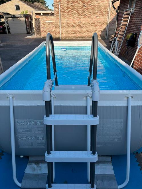 Zwembad intex 400x200x100 met toebehoren, Tuin en Terras, Zwembaden, Zo goed als nieuw, Ophalen