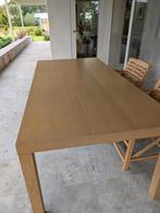 massief eiken tafel 200x100, Huis en Inrichting, Ophalen, Gebruikt