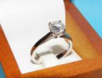 18KT solitaire of verlovingring met grote Briljant, Goud, Met edelsteen, 17 tot 18, Ophalen of Verzenden