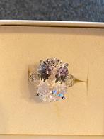 Kunziet diamanten platina ring, Handtassen en Accessoires, Ophalen of Verzenden, Zo goed als nieuw, Roze