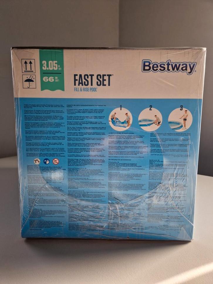 Piscine avec pompe BESTWAY FAST SET 3,05 x 0,66 m - NEUVE, Enfants & Bébés, Jouets | Extérieur | Aires de jeux, Neuf, Autres types