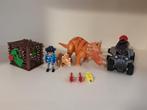 Playmobil offroad buggy met dino - compleet, Ophalen of Verzenden, Zo goed als nieuw, Complete set