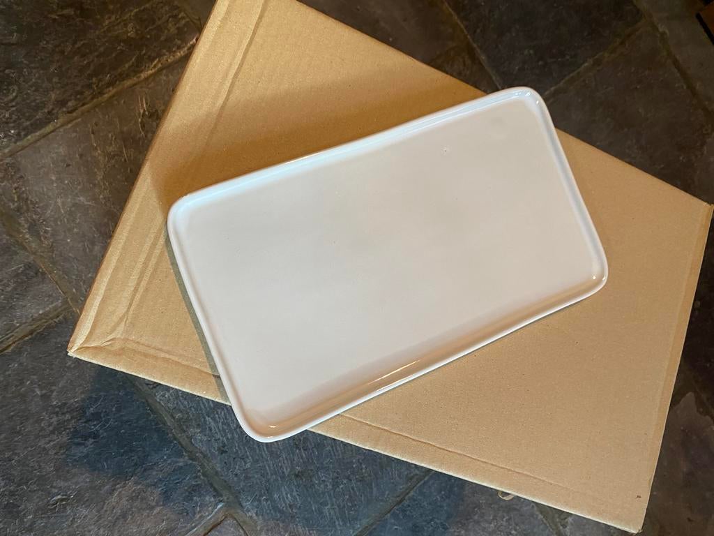 Assiette/plateau blanc, 27cm x 15cm, 4 pièces, Maison & Meubles, Cuisine | Vaisselle, Comme neuf