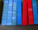 duplo, set van 70 blokjes van 2 op 2, in rood en blauw, Duplo, Gebruikt, Ophalen of Verzenden