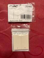 Nieuwe Niko 100-32004 dubbele toets met lens crème, Ophalen of Verzenden, Nieuw
