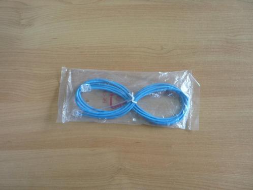 Blauwe RJ11 6P2C internet ADSL netwerk telefoon kabel modem, Computers en Software, Pc- en Netwerkkabels, Ophalen of Verzenden
