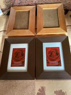 4 Houten fotokaders, Ophalen of Verzenden, Nieuw, Foto of Poster