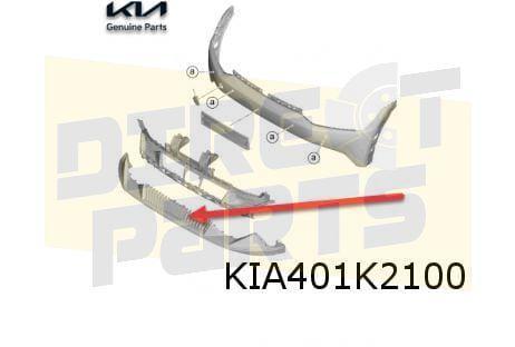 Kia EV6 (9/21- 1/24) voorbumper inzet onder  (glanszwart met, Auto-onderdelen, Carrosserie, Bumper, Kia, Voor, Nieuw, Verzenden