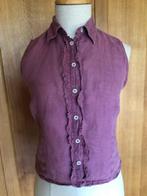 Blouse hemd dames Scapa 34 - 36 linnen, Kleding | Dames, Scapa, Paars, Ophalen of Verzenden, Maat 36 (S)