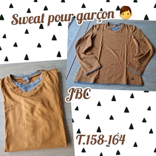 Sweat ML pour garçon -moutarde-Jbc-T.158-164, Kinderen en Baby's, Kinderkleding | Maat 158, Gebruikt, Jongen, Shirt of Longsleeve