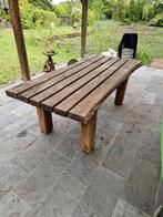 Massief eikenhouten tafel, Ophalen, Gebruikt, Rechthoekig, Hout