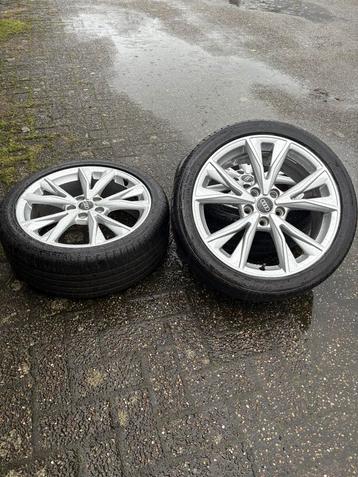 Jantes Audi avec pneus d'été, 18 pouces d'origine, neuves !, Enlèvement, Pneus été, Pneus et Jantes