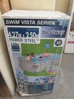 Nieuw Bestway Power Steel buisvormig zwembad van 4,27x2,50x1, Ophalen, Nieuw, Ovaal