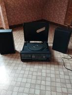 Platen- en cassettespeler Crown met 2 boxen, Audio, Tv en Foto, Stereoketens, Ophalen, Gebruikt