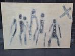 Schilderij: People Versus People 1, Ibele Lybaert, Antiek en Kunst, Ophalen of Verzenden