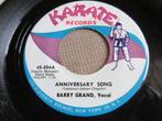 Original  45t popcorn oldies Barry Grand - Anniversary Song, 7 pouces, R&B et Soul, Utilisé, Enlèvement ou Envoi