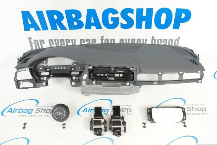 Airbag set - Dashboard 3 spaak licht grijs Audi A4 B9 8W, Auto-onderdelen, Dashboard en Schakelaars, Gebruikt, Ophalen of Verzenden