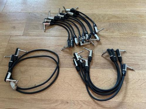 Set van 16 patch kabels voor gitaareffecten, Muziek en Instrumenten, Kabels en Stekkers, Zo goed als nieuw, Instrument, Ophalen