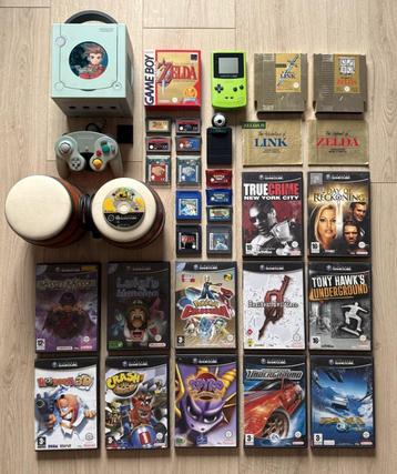 Nintendo Gamecube-consoles + Game Boy Color + spellen beschikbaar voor biedingen