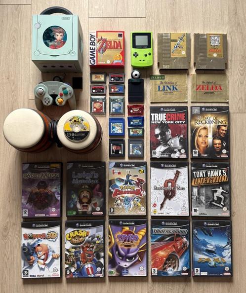 Nintendo Gamecube-consoles + Game Boy Color + spellen, Games en Spelcomputers, Games | Nintendo Game Boy, Zo goed als nieuw, Ophalen of Verzenden