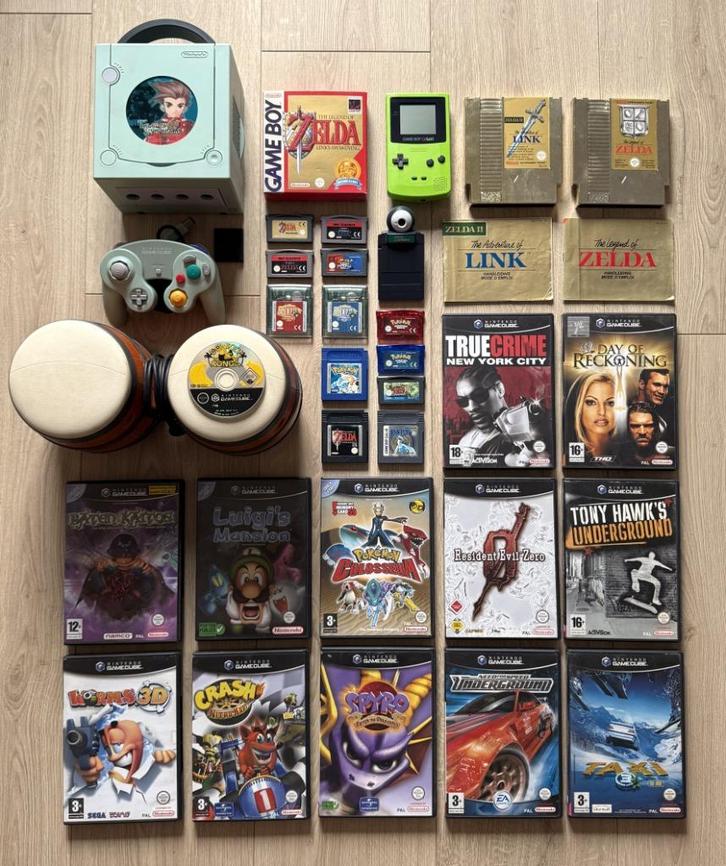Consoles Nintendo Gamecube + Game Boy Color + Jeux, Consoles de jeu & Jeux vidéo, Jeux | Nintendo Game Boy, Comme neuf, Enlèvement ou Envoi