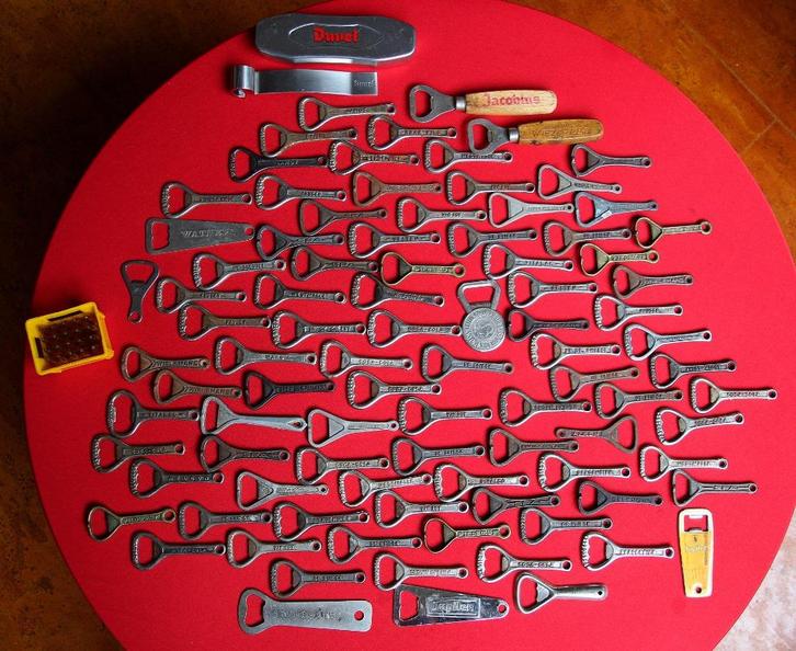 Flesopeners lot van 94 stuks uit verzameling, Verzamelen, Biermerken, Gebruikt, Flesopener, Overige merken, Ophalen