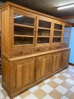 Teak vitrinekast 3m, Huis en Inrichting, Ophalen of Verzenden, Zo goed als nieuw, Teakhout