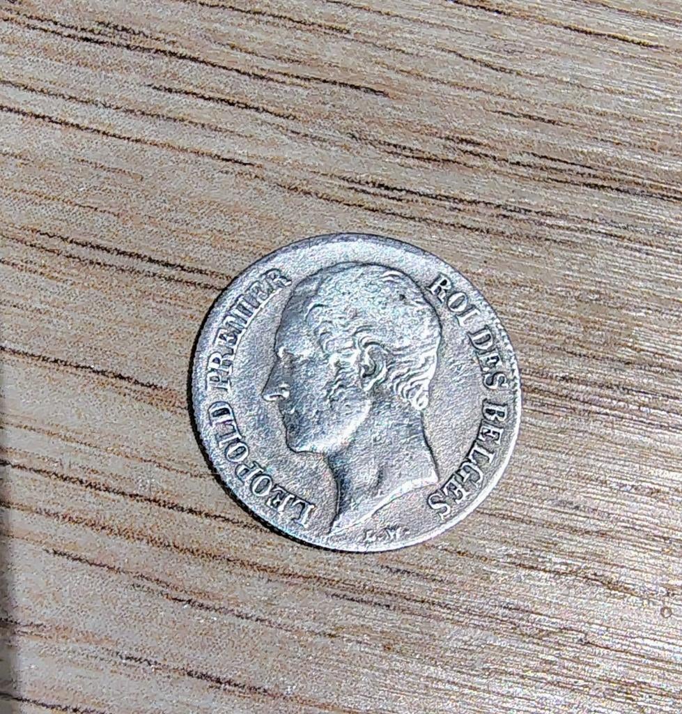 pièce 20 centimes Léopold premier 1852, Enlèvement ou Envoi, 20 centimes, Monnaie en vrac, Argent