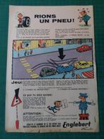 Englebert pneus - publicité-jeu - supplément tintin - 1959, Collections, Autres types, Utilisé, Enlèvement ou Envoi