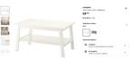 Table basse IKEA, Rectangulaire, 50 à 100 cm, Enlèvement, Utilisé