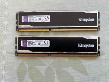 2 x 8 Go de mémoire DDR3 KHX16C10B1BK2/16X de Kingston disponible aux enchères