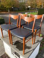 Scandinavische design stoelen, Huis en Inrichting, Ophalen, Bruin, Vintage jaren '60 design, Hout