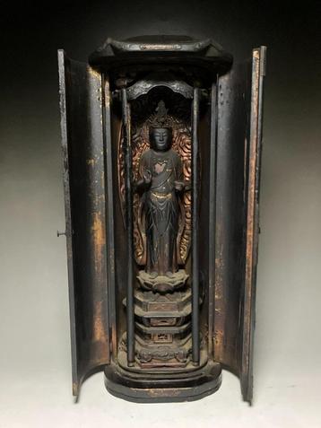 Boeddha - Boeddhabeeld kannon, Bodhisattva & Zushi doos 41 c