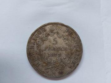 Pièce de monnaie 5 francs français beschikbaar voor biedingen