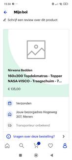 Surmatelas en mousse viscoélastique Matrastopper 160 x 200, Tickets & Billets