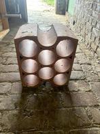 Flessenrek van terracotta, Huis en Inrichting, Ophalen, Overige materialen, 5 tot 15 flessen, Zo goed als nieuw