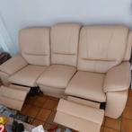 3 zit zetel, Huis en Inrichting, Zetels | Complete zithoeken, Ophalen, Gebruikt, Leer