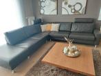 hoeksalon in bruin Duits leder, Huis en Inrichting, Ophalen, Zo goed als nieuw