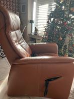 Relax cognac als nieuw !!, Huis en Inrichting, Fauteuils, Ophalen, Zo goed als nieuw