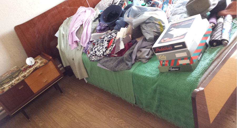 Vintage bed, Ophalen, Gebruikt, Bruin, Vintage