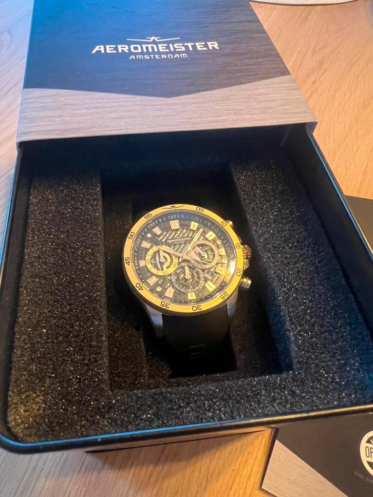 NIEUW Herenhorloge van Aeromeister (Driver AM5101), Handtassen en Accessoires, Horloges | Heren, Nieuw, Polshorloge, Zilver, Ophalen of Verzenden