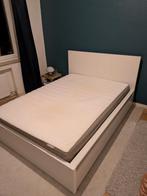 Ikea Malm bed + boxspring + matras+4 opberglades, Huis en Inrichting, Ophalen, Zo goed als nieuw