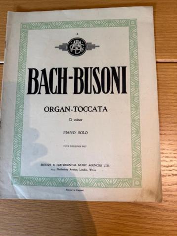 Bach-Busoni, Organ-Toccata D minor Piano solo beschikbaar voor biedingen