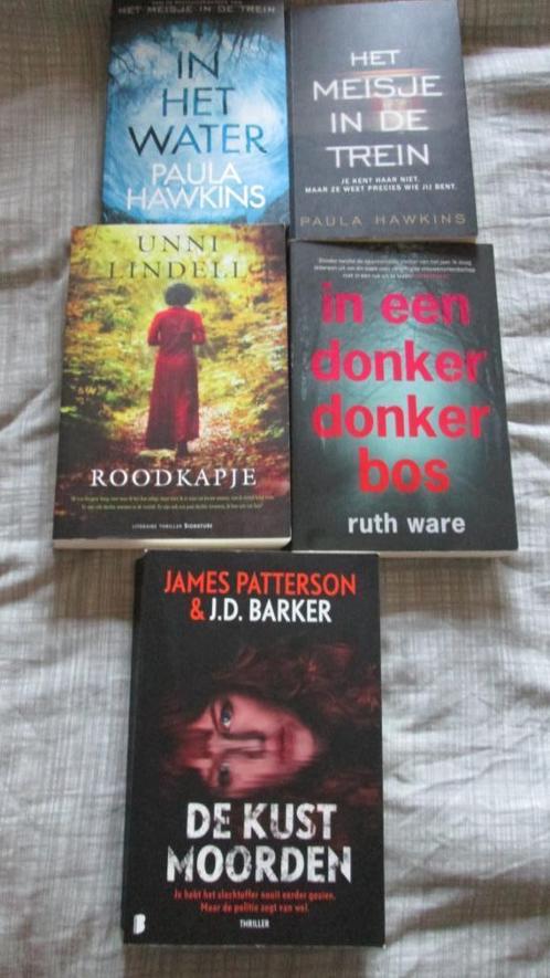 lot 5 thrillers: De kustmoorden, In een donker donker bos .., Livres, Thrillers, Enlèvement ou Envoi