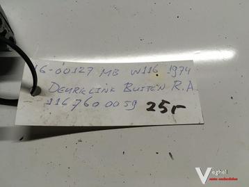Mercedes W116 1974 Wagennr 1600127 Portier Greep Rechtsachte beschikbaar voor biedingen