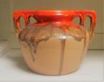 Pot Art-Déco Drip Glaze - Céramique de Bruxelles, Antiquités & Art, Antiquités | Céramique & Poterie, Enlèvement ou Envoi
