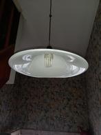2 metalen lampekappen wit/bruin, Ophalen, RETRO, Rond, Nieuw