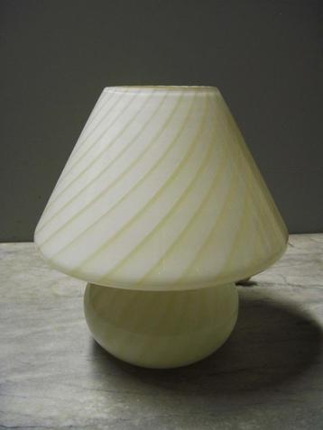 c.1970 LAMPE A POSER EN VERRE DE MURANO VINTAGE ORIGINALE, Enlèvement, Verre