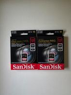 2x SanDisk Extreme PRO 128GB (nieuw in verpakking), Audio, Tv en Foto, Foto | Geheugenkaarten, Ophalen, Zo goed als nieuw, SD