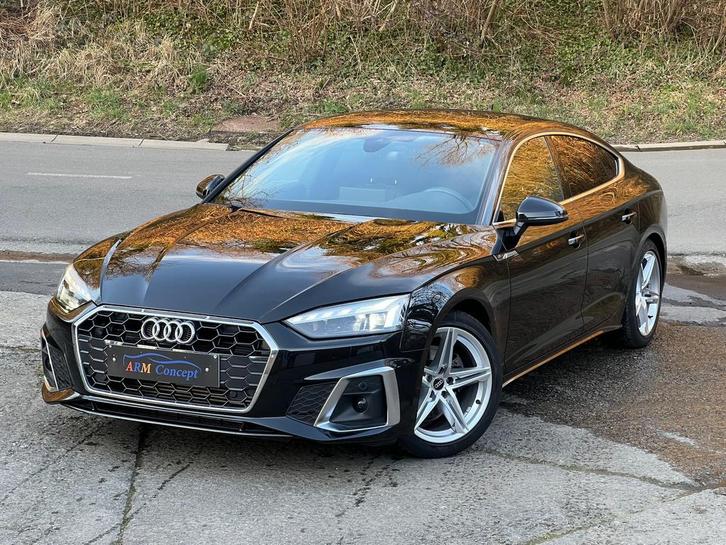 Audi A5 35 TFSI sportback S-Line ***GARANTIE AUDI***, Auto's, Audi, Bedrijf, Te koop, A5, Euro 6, Berline, 5 deurs, Automaat, Zwart